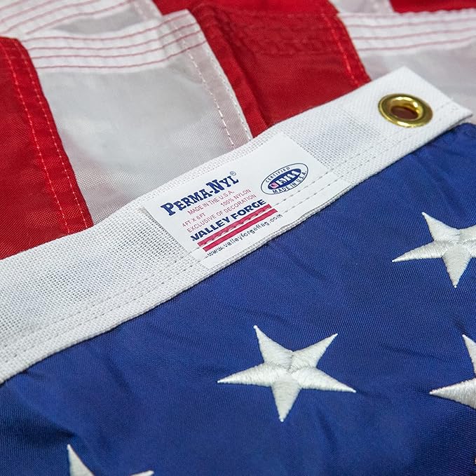 100% Made in the USA - 3'x5' ft – Perma-Nyl Sewn Nylon with Grommets - Sturdy, Durable, and Patriotic - Great For Gardens, Homes, Patios and Cars – By Valley Forge Flag-BloomoryGarden