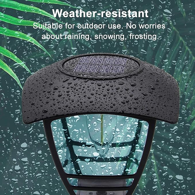 MAGGIFT 4 Pack Solar Powered Wall Lantern, Outdoor 10 Lumen LED Edison Bulb Warm White Solar Lights Wall Sconce with No Wiring Required, Fixture with Wall Mount Kit-BloomoryGarden