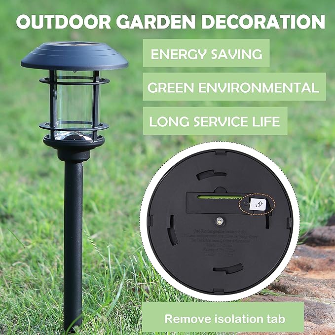 MAGGIFT Solar Powered Pathway Lights - 6 Pack, Waterproof, Warm White for Lawn, Patio, Yard, Walkway, Deck, Driveway-BloomoryGarden