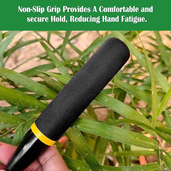 Gardening Tools – 3-in-1 Premium Garden Tool Set,Heavy Duty Pruning Shear, Trowel and Transplanter,Rust-Proof Hand Tool Set, Ideal Gardening Gifts for All (Black)-BloomoryGarden